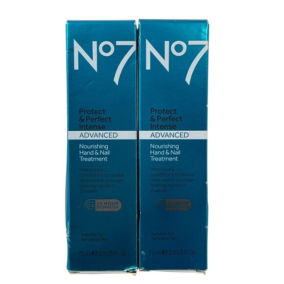 No7 Protect & Perfect Intense Nourishing Hand‎ & Nail Treatment 2.5oz Lot Of 2 - Picture 1 of 7